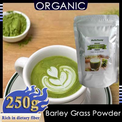 HelloYoung Импортированная несладкая органическая трава ячменя премиум-класса, 100% чистая и натуральная питательная полноценная смесь для приготовления смузи или сока