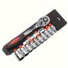 12Pcs/Set 4-13mm Ratchet Socket Wrench Set Quick Release Automotive Repair Tool Set  Bicycle