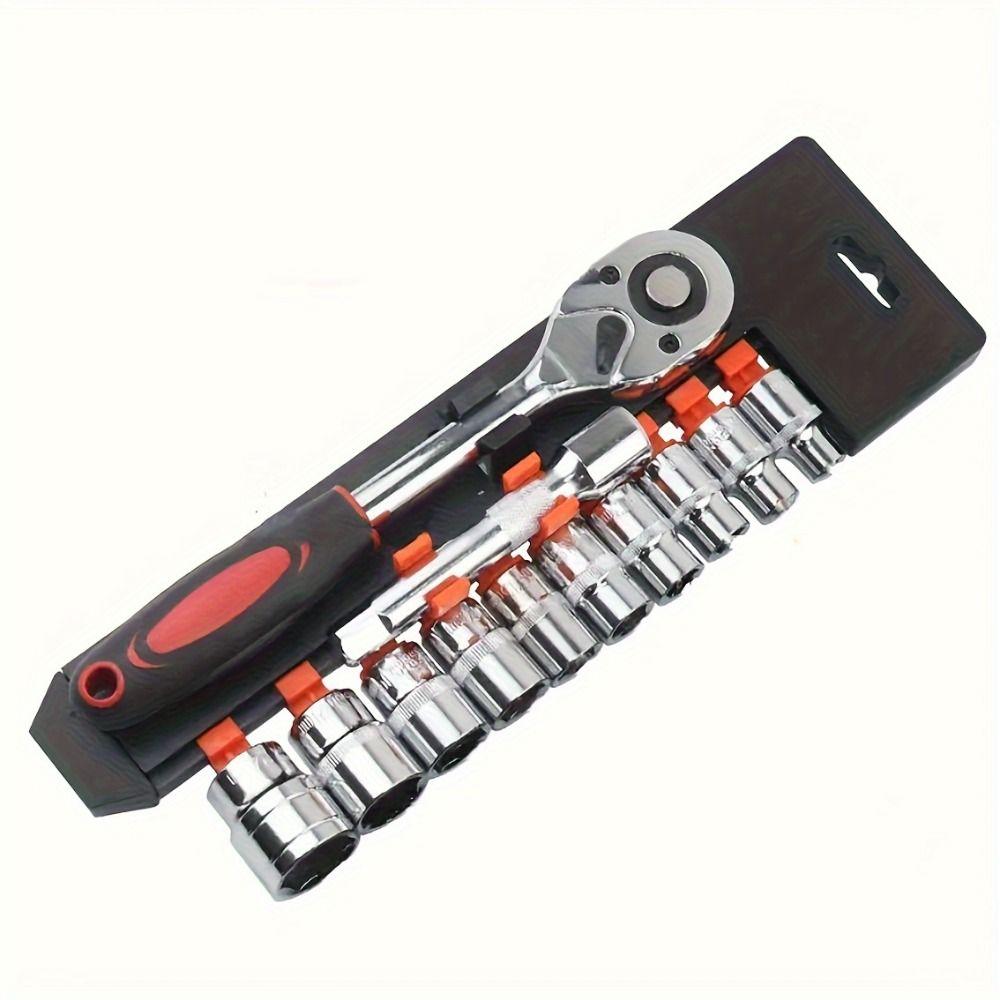 12Pcs/Set 4-13mm 1/4"Drive Wrench Tool Kit Quick Release Automotive Repair Tool Set  Car