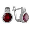 Silver Earrings with Natural Ruby 5.545ct (2065012)