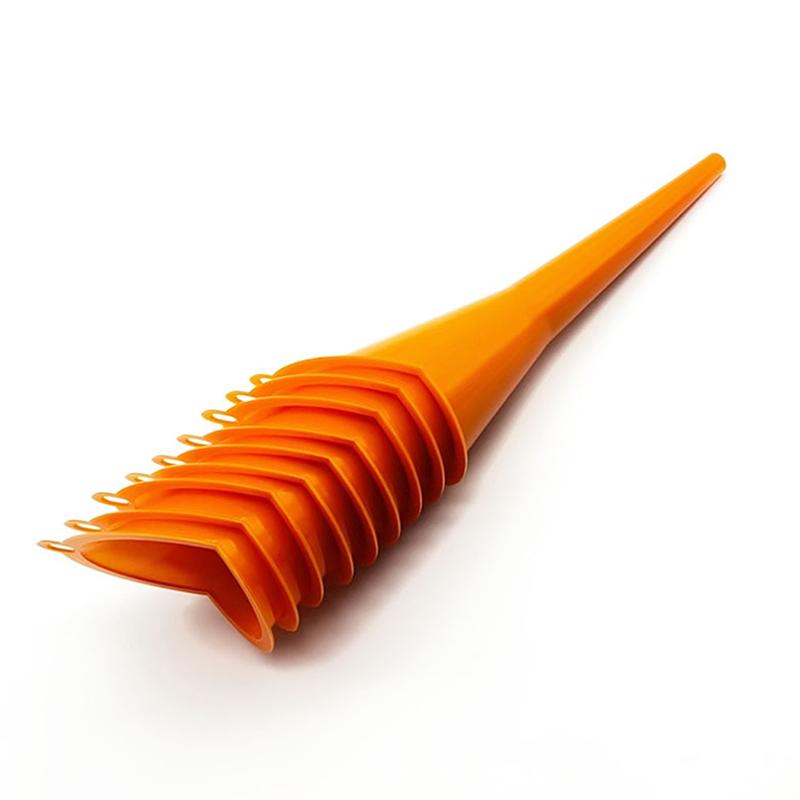 Car Long Stem Funnel Gasoline Oil Fuel Filling Tools Anti-Splash Plastic Funnel