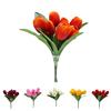 1 Bunch Simulation Flower Wide Application Delicate Reusable Attractive Vivid Artificial Tulip for Decoration