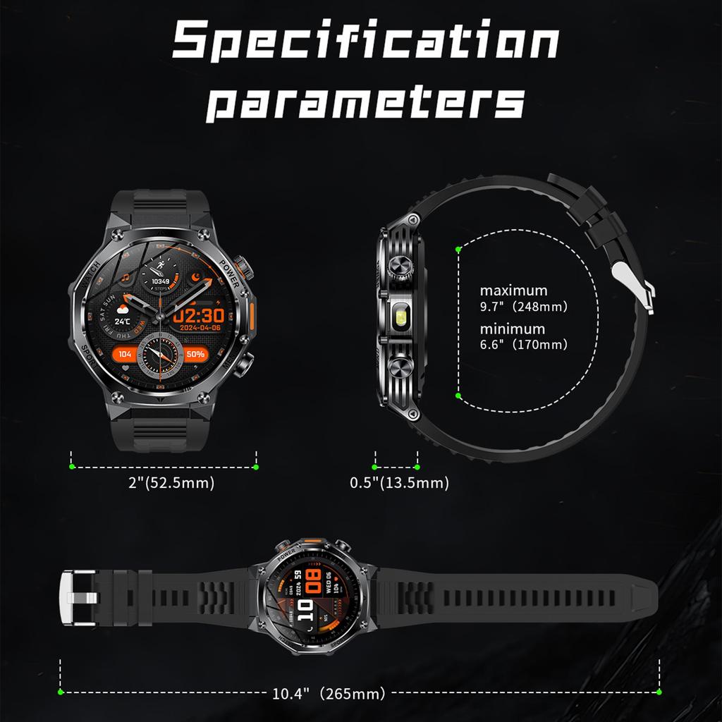 LIGE 2025 Новые мужские умные часы Bluetooth Calling 800mAh Большая батарея Heart Rate Blood Pressure Health Smartwatch для Android IOS