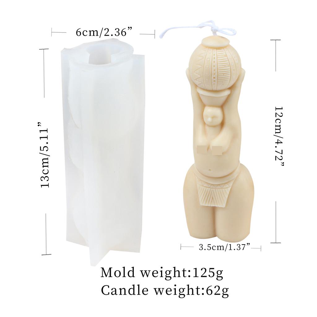 3D Форма женского тела Форма для свечей Поза йоги для мыла ручной работы Эпоксидная смола полимерная глина DIY Ароматизированный гипс Эпоксидная смола