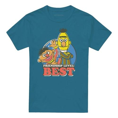 Sesame Street Unisex Adult Friendship Level: Best Bert & Ernie T-Shirt