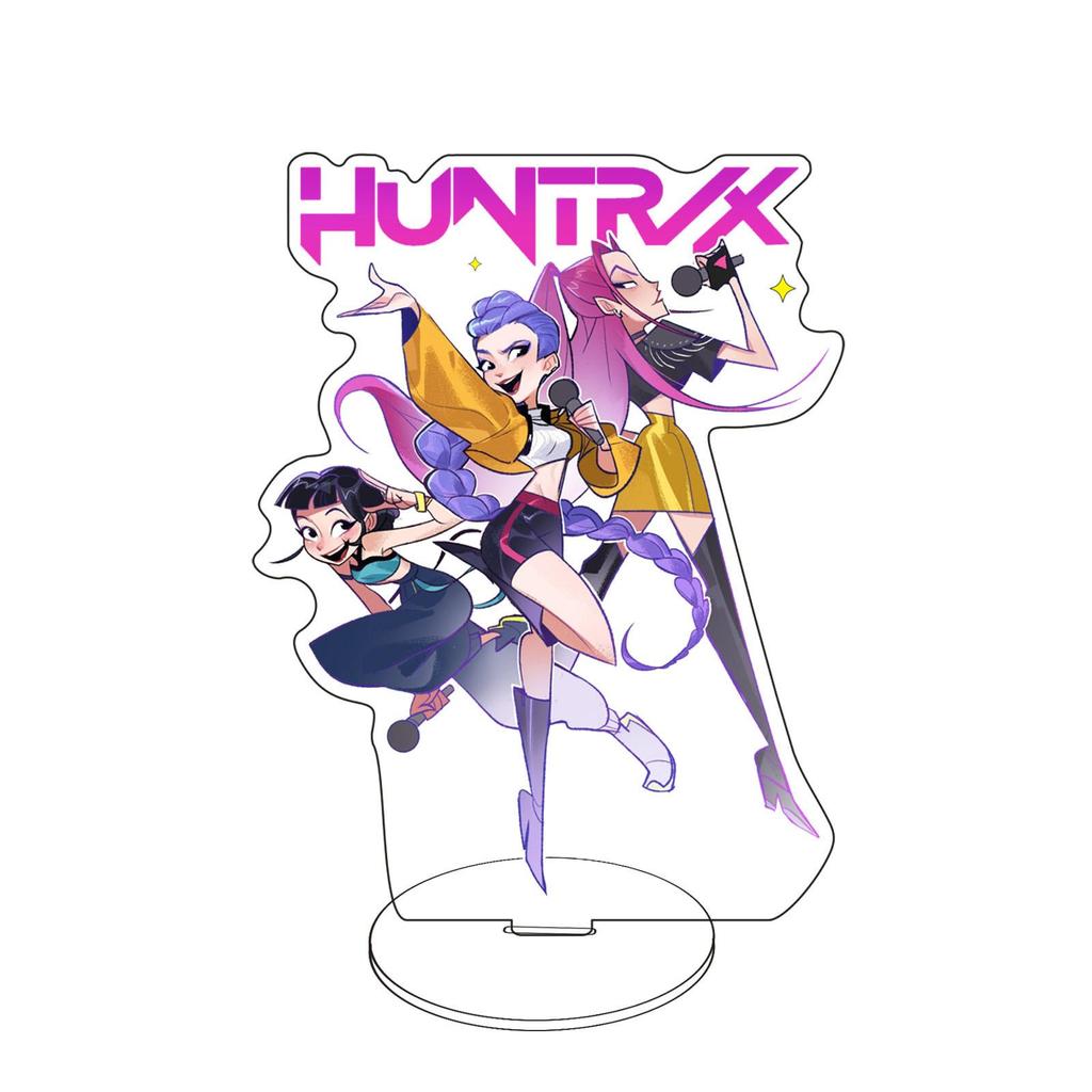 K-Pop Истребители Демонов Модель Стенда Персонажа Группа Истребителей Руми Эджиа Одри Фигурка Акриловая Подставка для Дисплея Аниме Декор Подарок для Девушки