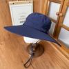 Outdoor vacation versatile sun hat side mesh breathable big eaves sun protection hat seaside beach daily leisure bucket hat