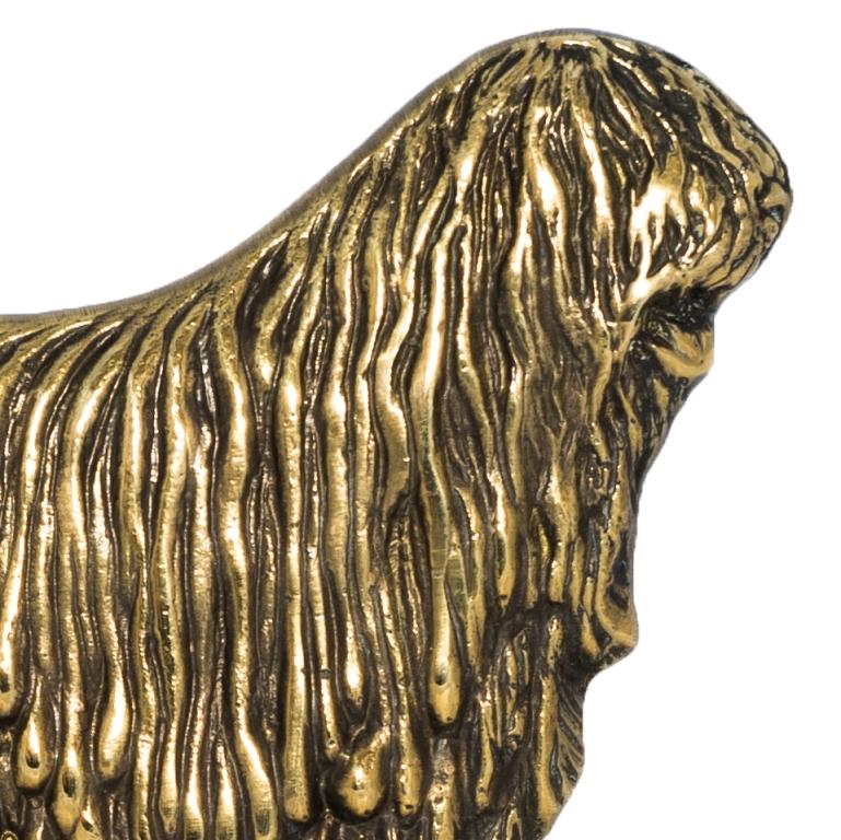 Komondor, Hungarian sheepdog, Mop Dog - address plaque with a dog, brass nameplate, personalized door sign with the brand name Art-Dog
