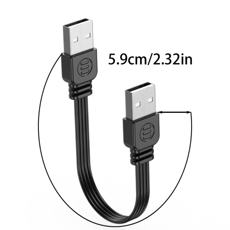 Кабель-адаптер-конвертер USB 2.0 на USB 2.0, длина 5-100 см, поддержка быстрой зарядки 2А и передачи данных 480 Мбит/с