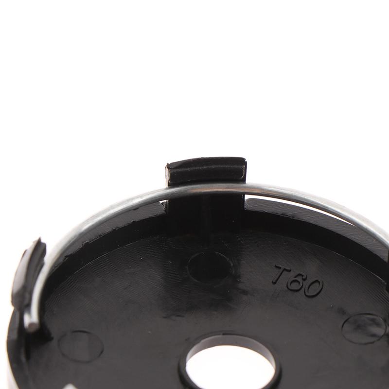 4 шт./лот 60 мм подходит для 65 мм логотип черный пластиковый автомобильный центральный колпак ступицы комплект автомобильный обод ступицы колпаки автомобильный стайлинг аксессуары