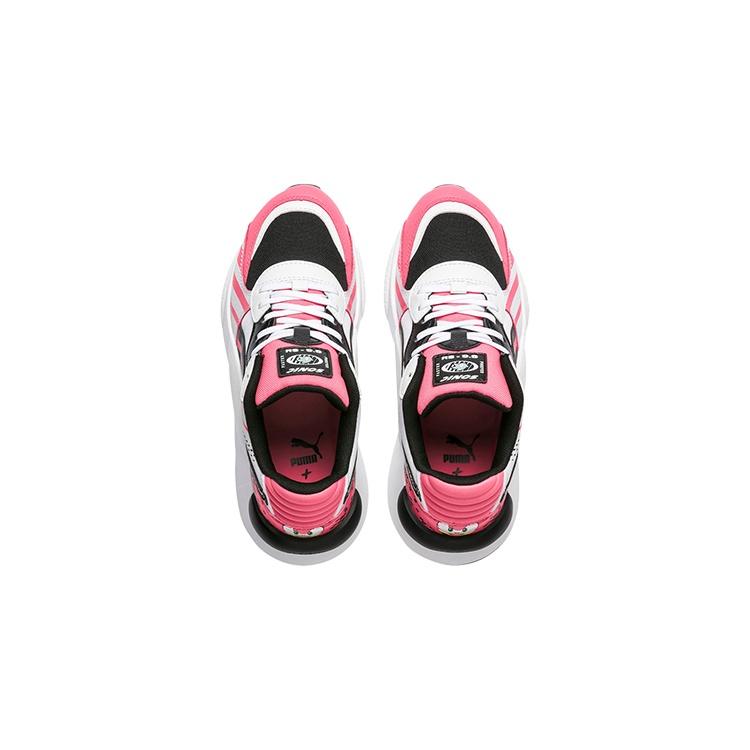 (GS) Sonic x PUMA Rs 9.8 Low Running Shoes Black/White/Pink Kids' 372339-02