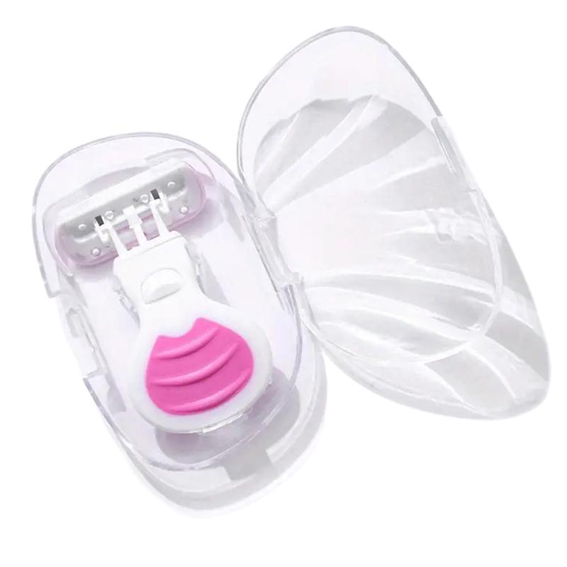 6-слойная бритва из нержавеющей стали для женщин, ручной инструмент для бритья лица, тела, бикини, подмышек и волос на бедрах, портативный дизайн