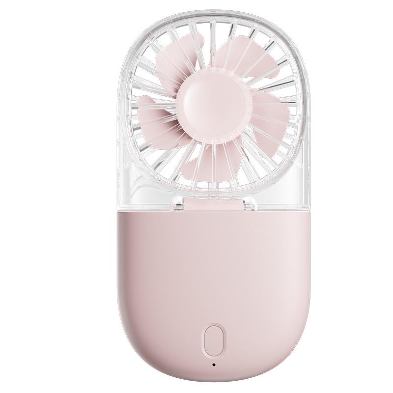 25th Anniversary Folding Transparent Mini Portable Neck Fan for Travel & Camping
