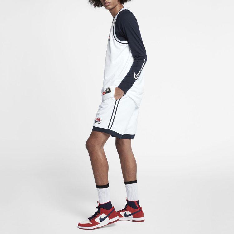 Nike Повседневные шорты мужские белые средние 887094-101