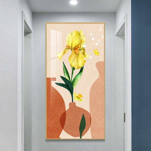 Скандинавский холст с подсолнечником, картина с цветочным пейзажем, постеры с растениями и листьями, принты, украшение для гостиной, крыльца, настенное искусство Cuadros