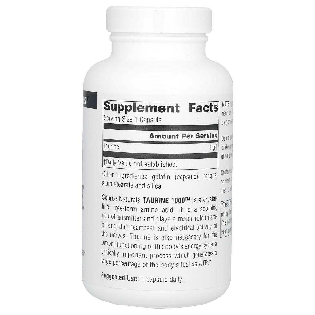 Таурин, 1000 мг, 120 капсул
