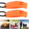 8PCS KS 923 Plastic Water Sports Emergency Survival Outdoor Double Frequency Multifunction Whistle AccessoryOrange