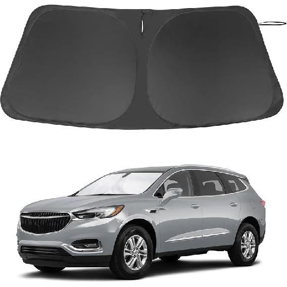 TINGLU Солнцезащитный козырек для Tesla Model X Tesla X 2016-2024 2025 Аксессуары Солнцезащитный козырек на лобовое стекло Защита от УФ-лучей Накидка на солнцезащитный козырек С