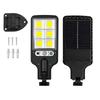 3 режима освещения 108/120COB Сенсорный уличный фонарь Наружные водонепроницаемые охранные солнечные лампы для сада, патио, дорожки Свет с дистанционным управлением