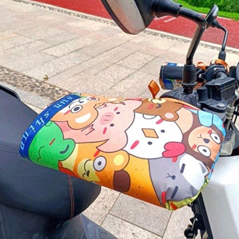 Теплозащитные Водонепроницаемые Ветрозащитные Теплые Перчатки для Электромобиля Утолщенные Накладки на Ручки Осень Зима