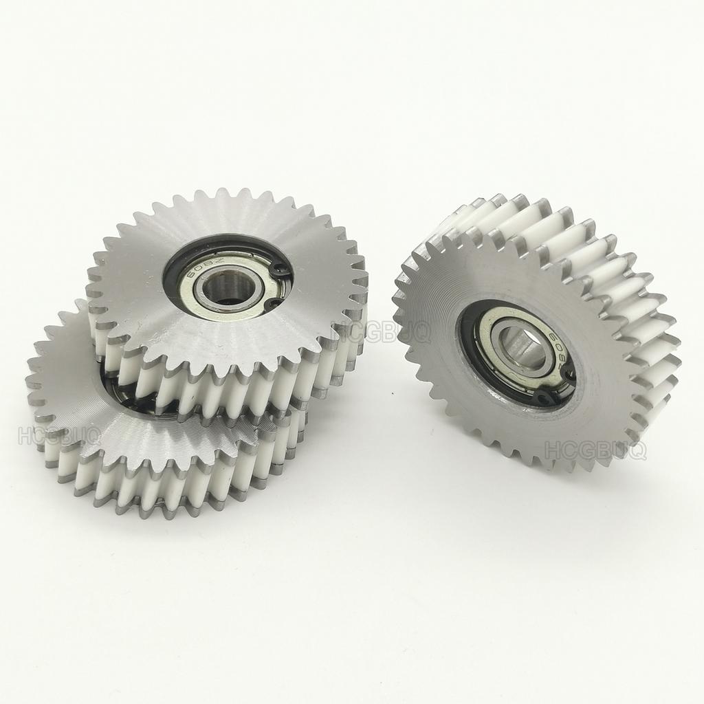 47.5x12mm Oblique Planetary Gear 35 Teeth Helical Gear With 8mm Bearings E-bike Nylon and Steel Gear For Electric Bike Hub Motor
