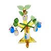 Four Cart Cute Owl Handmade Glass Small Owl Tree