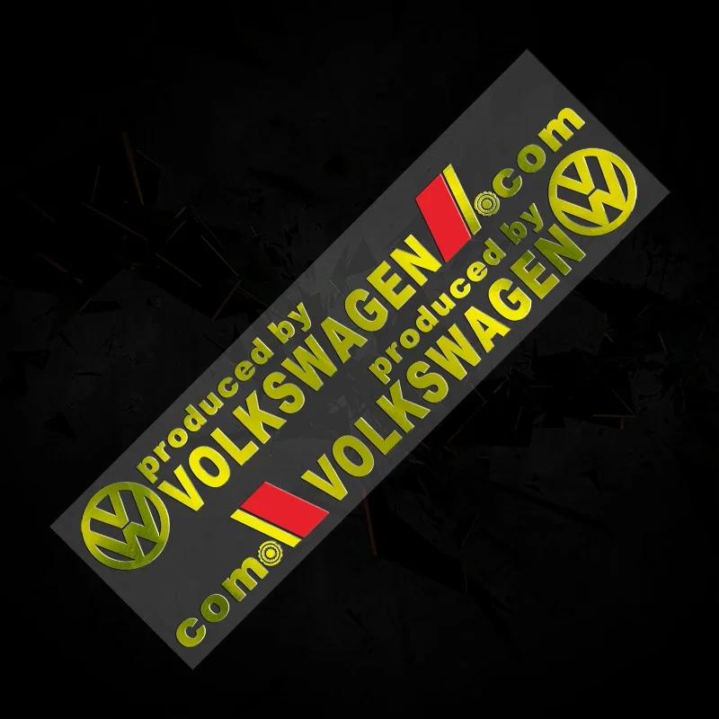 Для VOLKSWAGEN VW Светоотражающие Лазерные Наклейки на Лобовое Стекло Автомобиля Декали на Кузов для Volkswagen Passat Tiguan Bora Jetta CC Beetle Sc