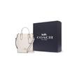 Coach N/S 14 Solid Gold Logo Nameplate Hardware Pebble Leather Tote Shopping Bag Shoulder Crossbody Handbag Mini Women tote White CJ500-IMCHK
