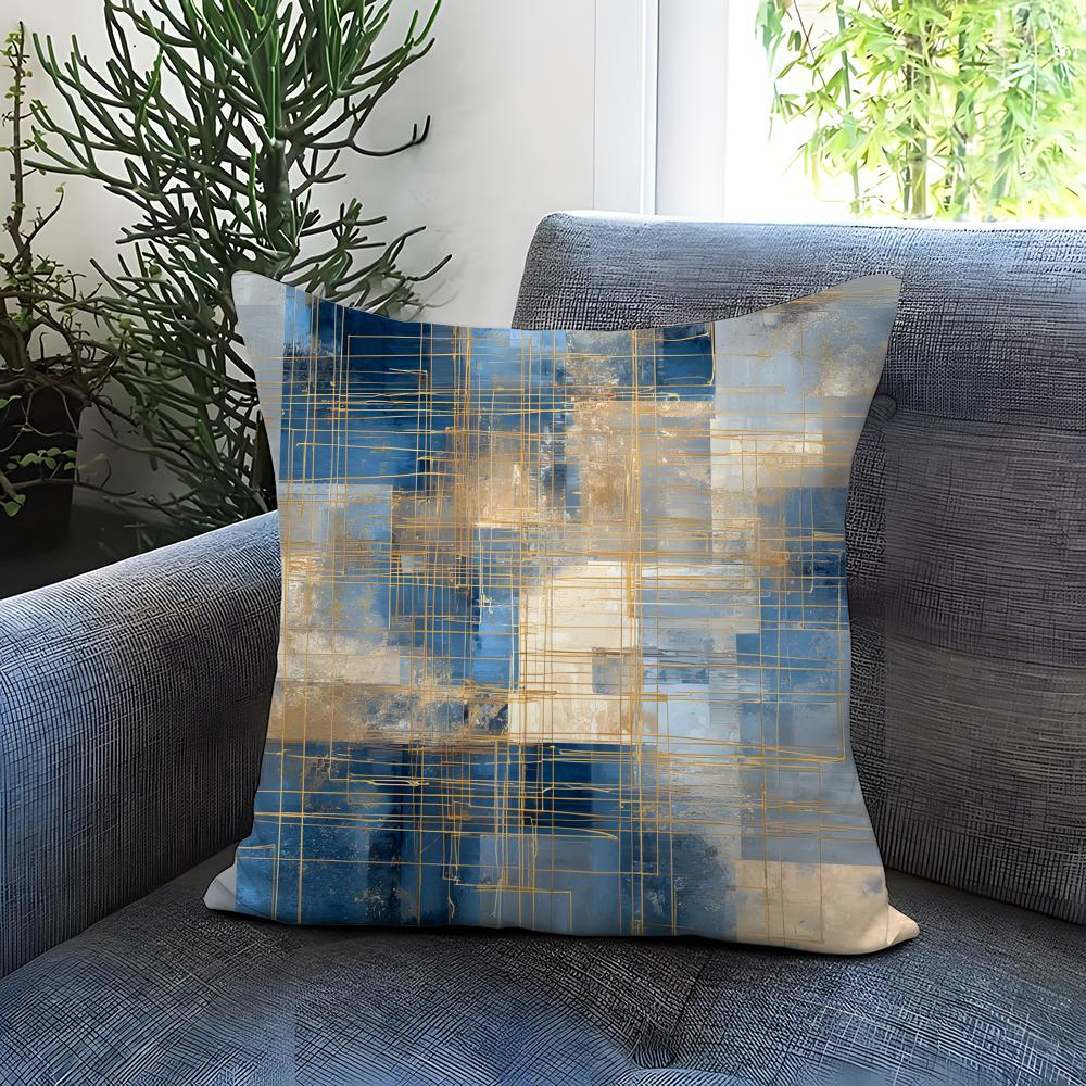 Abstract Texture Cushion Cover Comfortable Reversible Pillow Cover Ideal for Car Sofa Bedroom Beyond