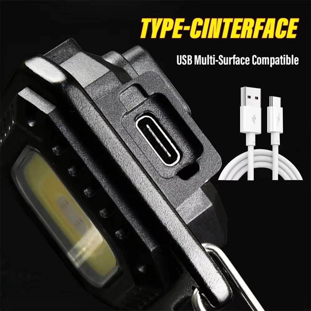 Small Light COB Keychain Work Light Magnetic Camping Emergency Light Mountain Climbing