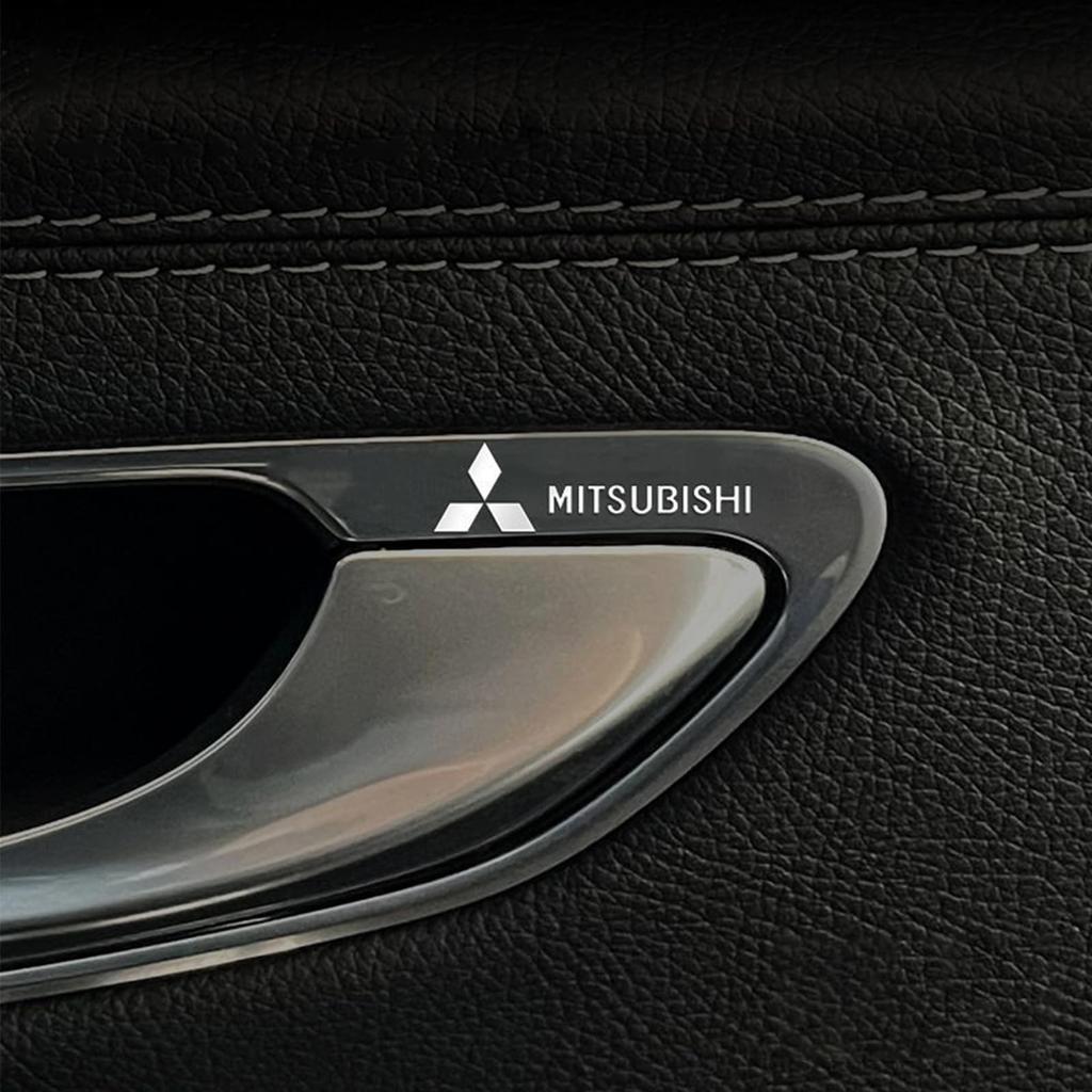 DELUXEFOX Наклейка на автомобиль Mitsubishi(10 шт) Наклейки для украшения логотипа автомобиля, Металлические декоративные наклейки, Тепло