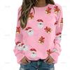 Autumn Fashion 3D Happy Christmas Print Sweatshirts Santa Claus Xmas Graphic Round Neck Hoodies Women Funny Clothing Sweatshirt