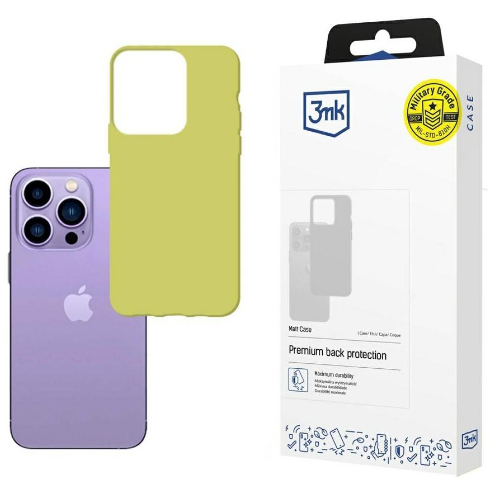 Etui do iPhone 14 Pro Max 3MK Matowe Limonkowe