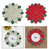Christmas Placemat Dinner Plate Pad Winter Table Mat for Cafe Home Kitchen
