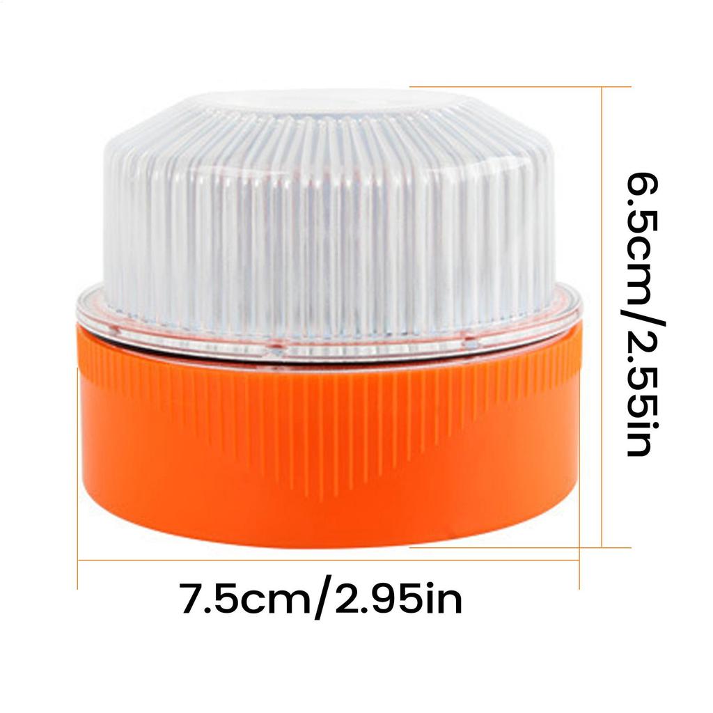 V16 Автомобильный аварийный фонарь Вспышка Светодиодный белый Аварийный свет Желтый Автомобильный предупреждающий свет Магнитная индукция Стробоскоп Лампа для дорожно-транспортного происшествия