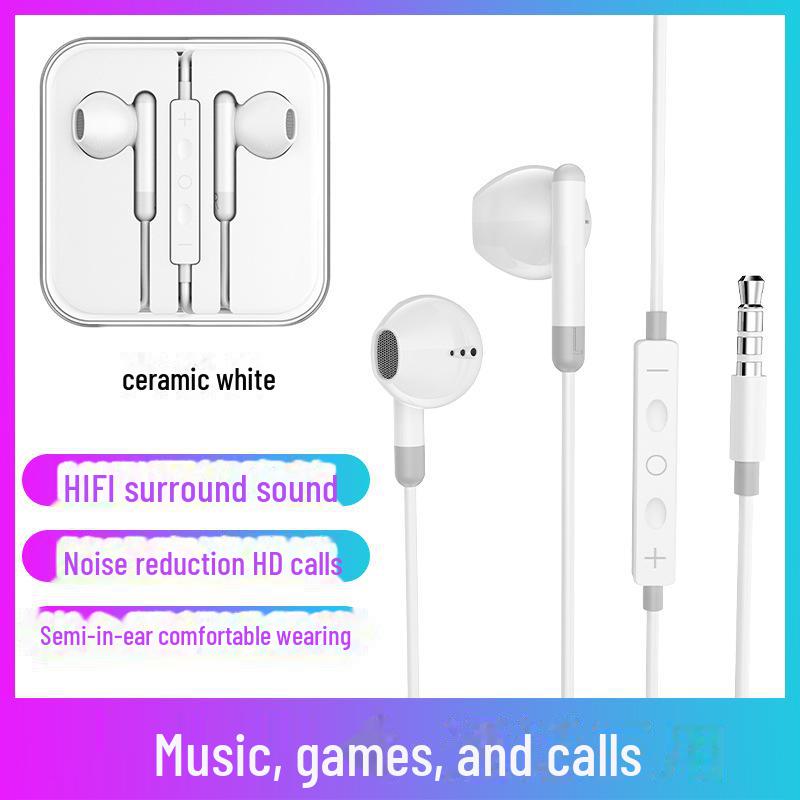 Type-C Wired In-Ear Earphones Compatible with Huawei, Apple, OPPO, Xiaomi, Vivo, and Honor Phones
