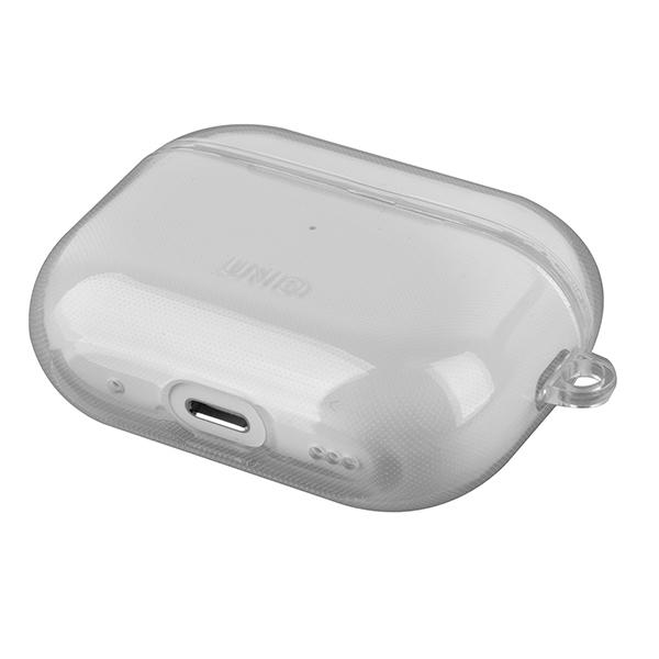 UNIQ Glase AirPods Pro 2-го поколения(2022/2023) кейс прозрачный/глянцевый прозрачный