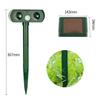 WH-510 Solar-Powered Animals Repeller Ultrasonic-Wave Dog Cat Rechargeable Repellent for Outdoor