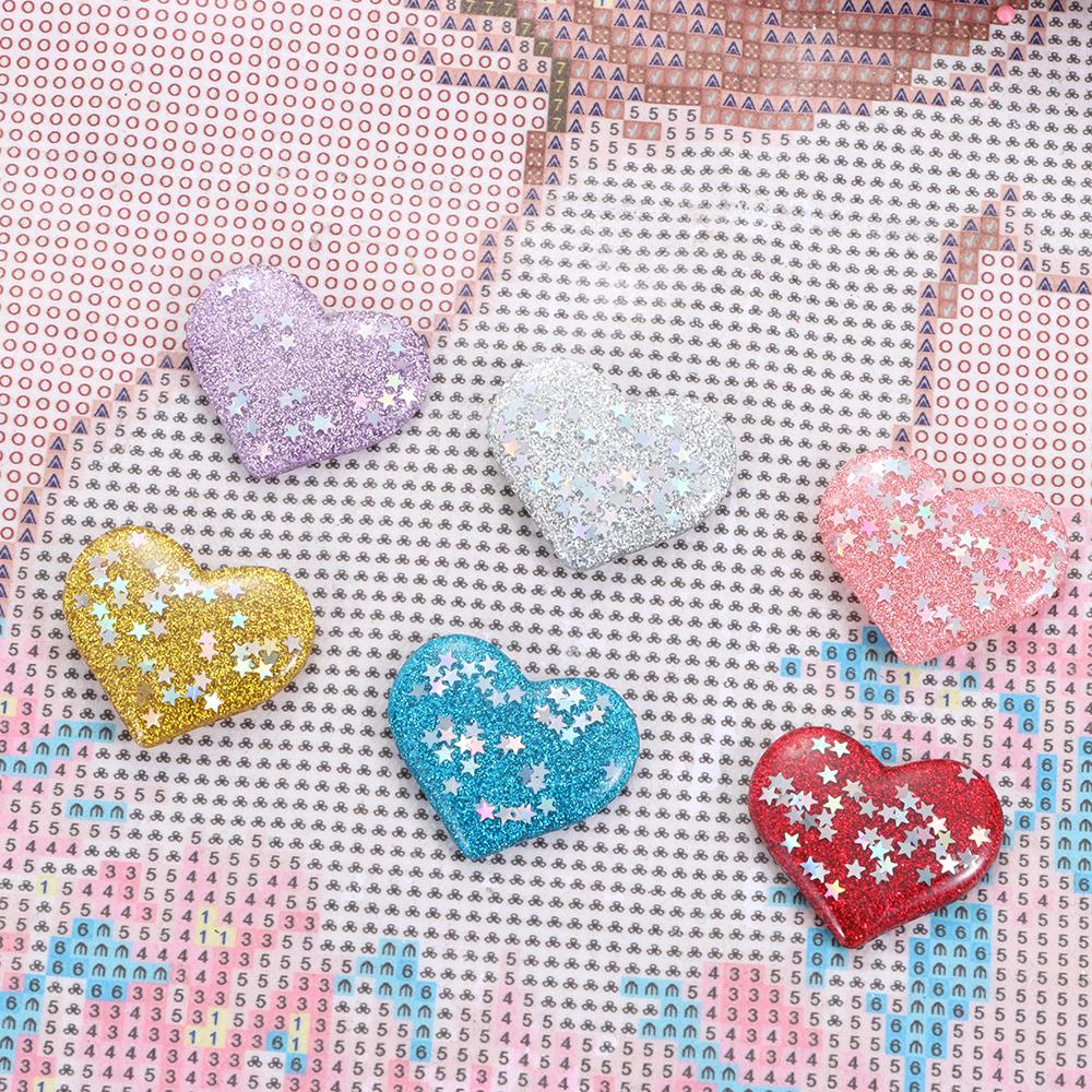 Multifunctional Diamond Painting Cover Holder Diamond Painting Tool Magnet Cover Core Heart-shaped