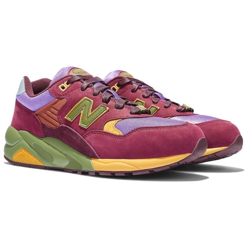 New Balance 580 Stray Rats Бордово-фиолетовые кроссовки MT580SR2