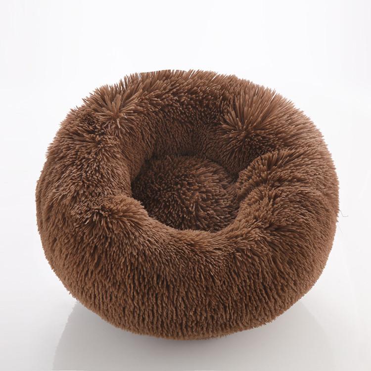 Home Plush Pet Nest Winter Cat Nest Dog Nest Warm Detachable and Washable Round Cat Nest Pet Bed Seasonal Universal Decoration
