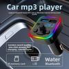 Автомобильный MP3 Bluetooth 5.0 FM-передатчик Двойной USB 3.1A PD Type-C Быстрая зарядка Цветная подсветка Салонные аксессуары Комплект плеера