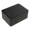Black PU 6 Pairs Capacity Cufflink Holder Brooch Pins Storage Box Scratch Resistant Jewelry Organizer for Travel Use
