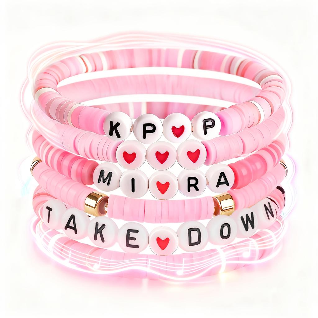 Браслеты в стиле K-Pop для фанатов, идеально подходят в качестве подарков на дружбу для подруг, сестер, дочерей, внучек, племянниц и подруг