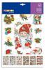 Christmas Glitter Stickers Santa Claus 67 Pcs