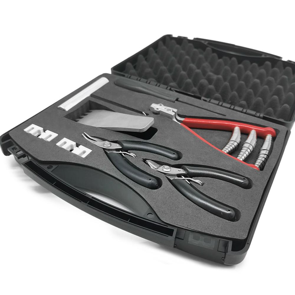 Комбинированные инструменты для натягивания струн ракетки для бадминтона со стартовым зажимом Крючок для натягивания струн Плоскогубцы с изогнутым носом Летающий зажим Прямое шило