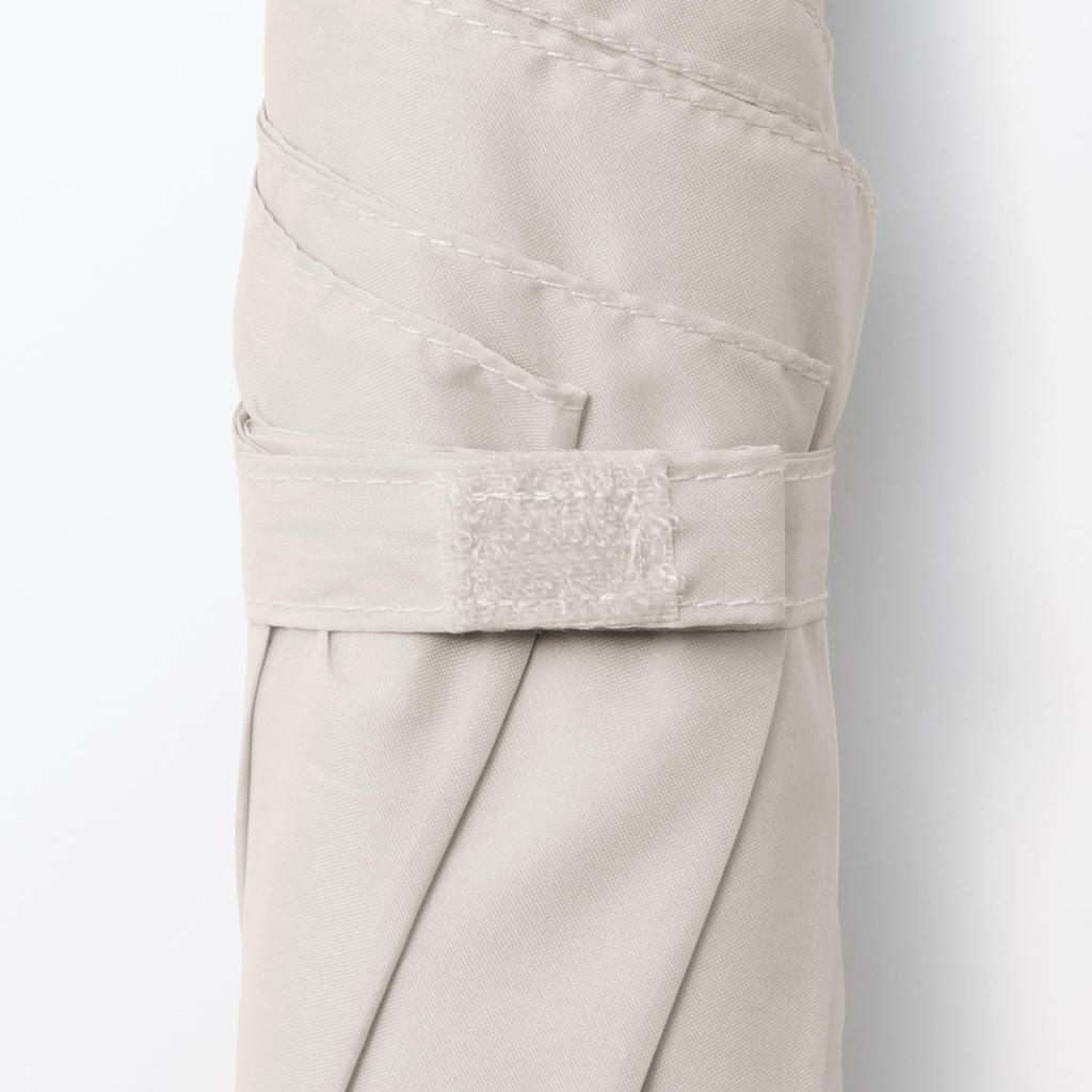 MUJI Складной зонт от солнца унисекс, длина спицы 60 см, от дождя, для взрослых, DEA53A5A, цвет слоновой кости,