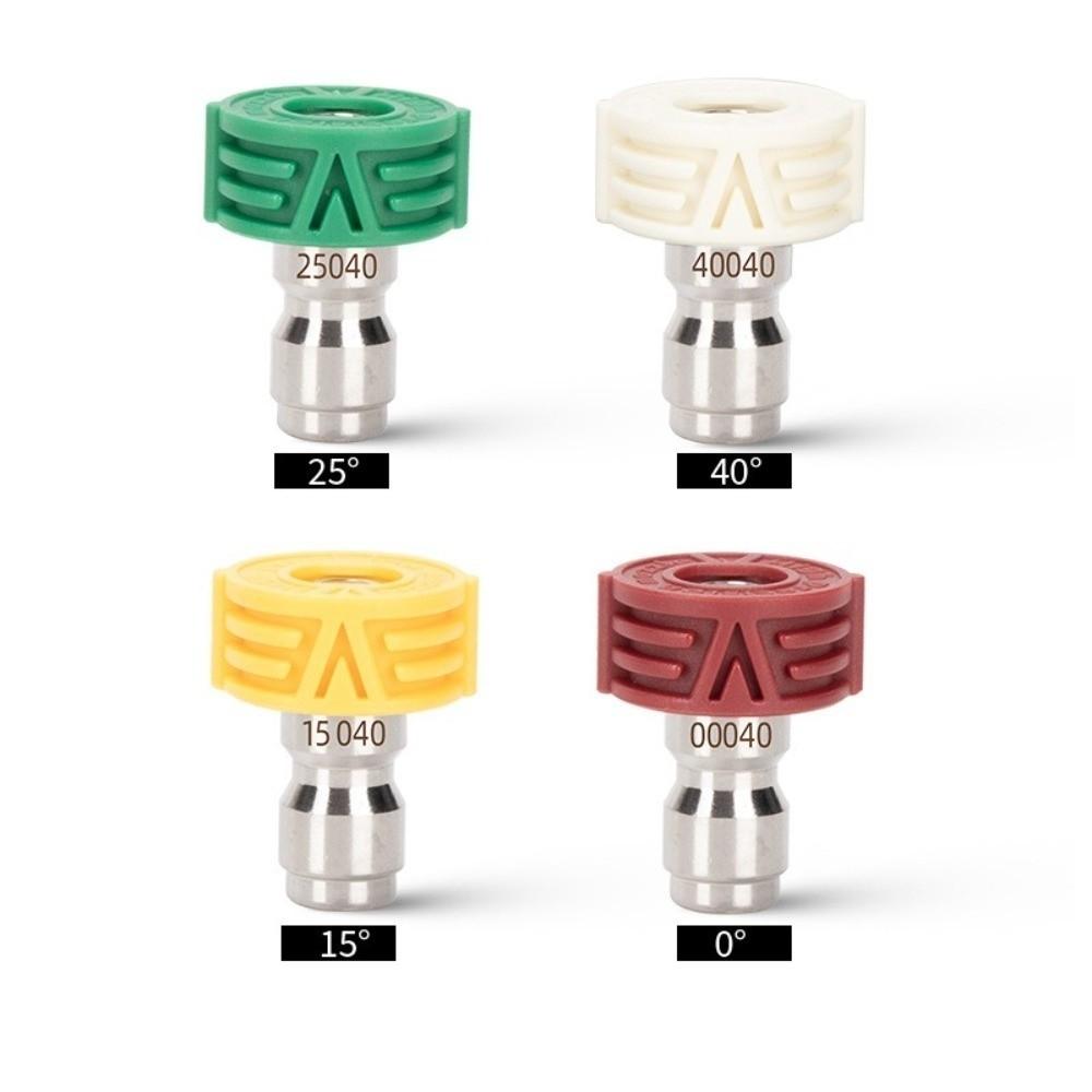 Rotating High Pressure Washer Tips Stainless Steel Washer Adapter Watering Soap Nozzle Tip Patio