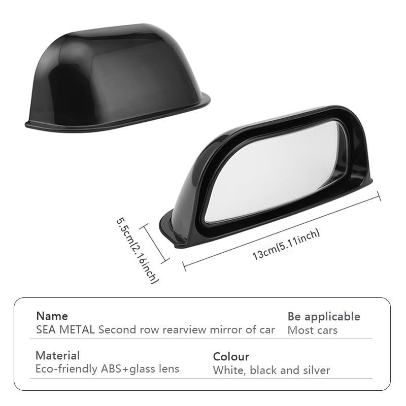 B-pillar Blind Spot Mirror Car Rear View Mirror Wide-angle Rear Seat Auxiliary Observation Mirror Safety Driving