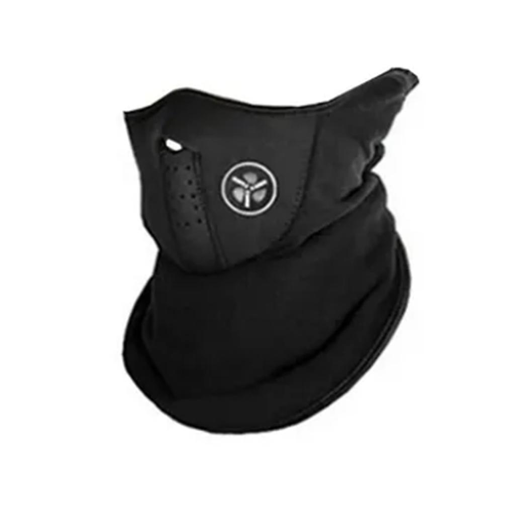 Маска для лица Дышащая Удобный Головной убор Защита от солнца Шарф на шею для езды на открытом воздухе Черный